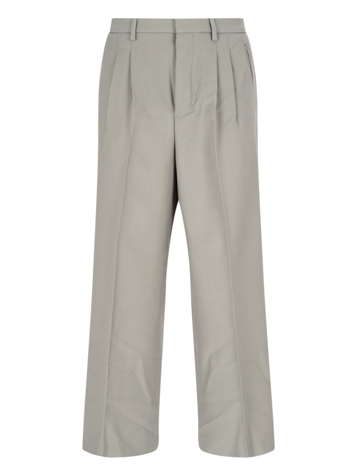 Ami Alexandre Mattiussi Wide Pants In Taupe