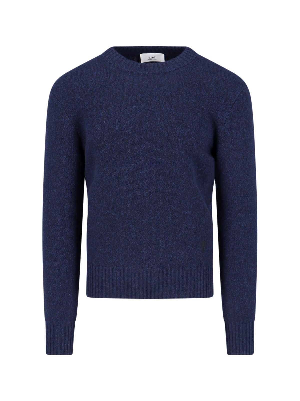 Shop Ami Alexandre Mattiussi Logo Crewneck Sweater In Blue