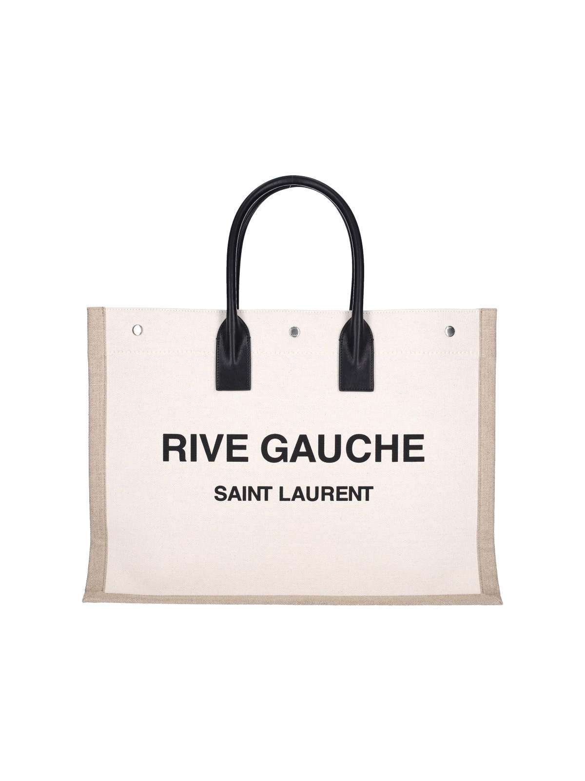 Saint Laurent Rive Gauche Tote Bag In Gray