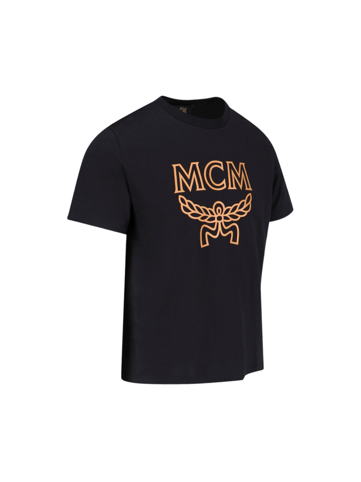 Mcm Cubic Monogram Short-sleeve T-shirt In Black