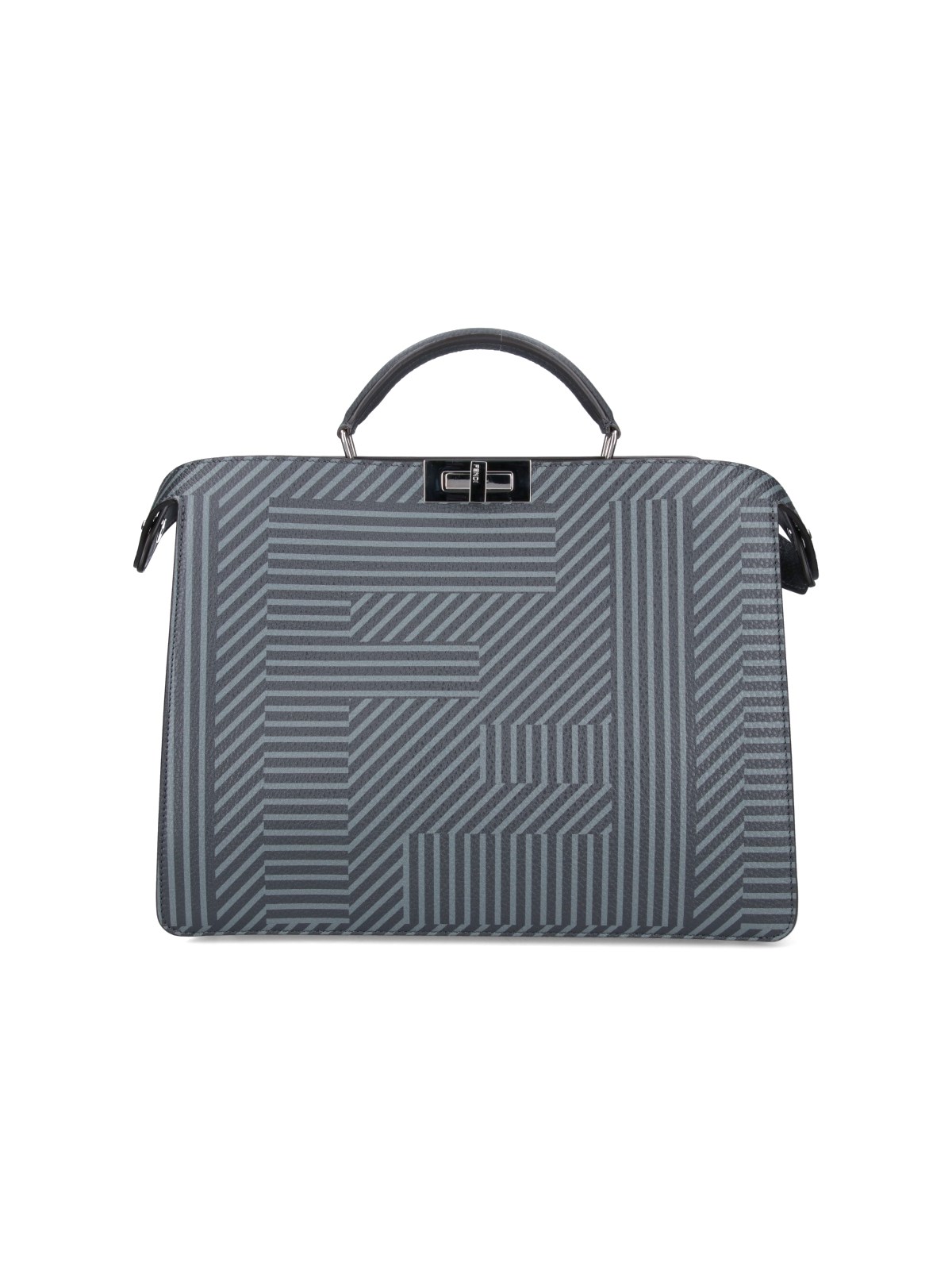 Fendi Medium Bag "peekaboo Iseeu" In Grey