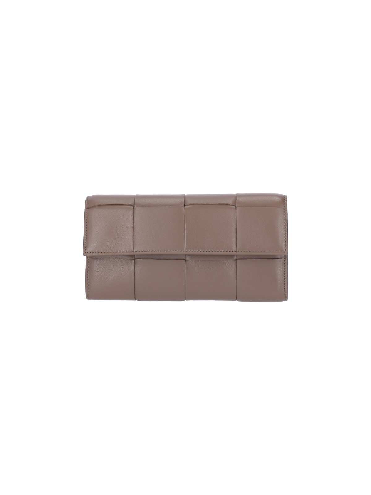 Bottega Veneta Chain Wallet In Taupe