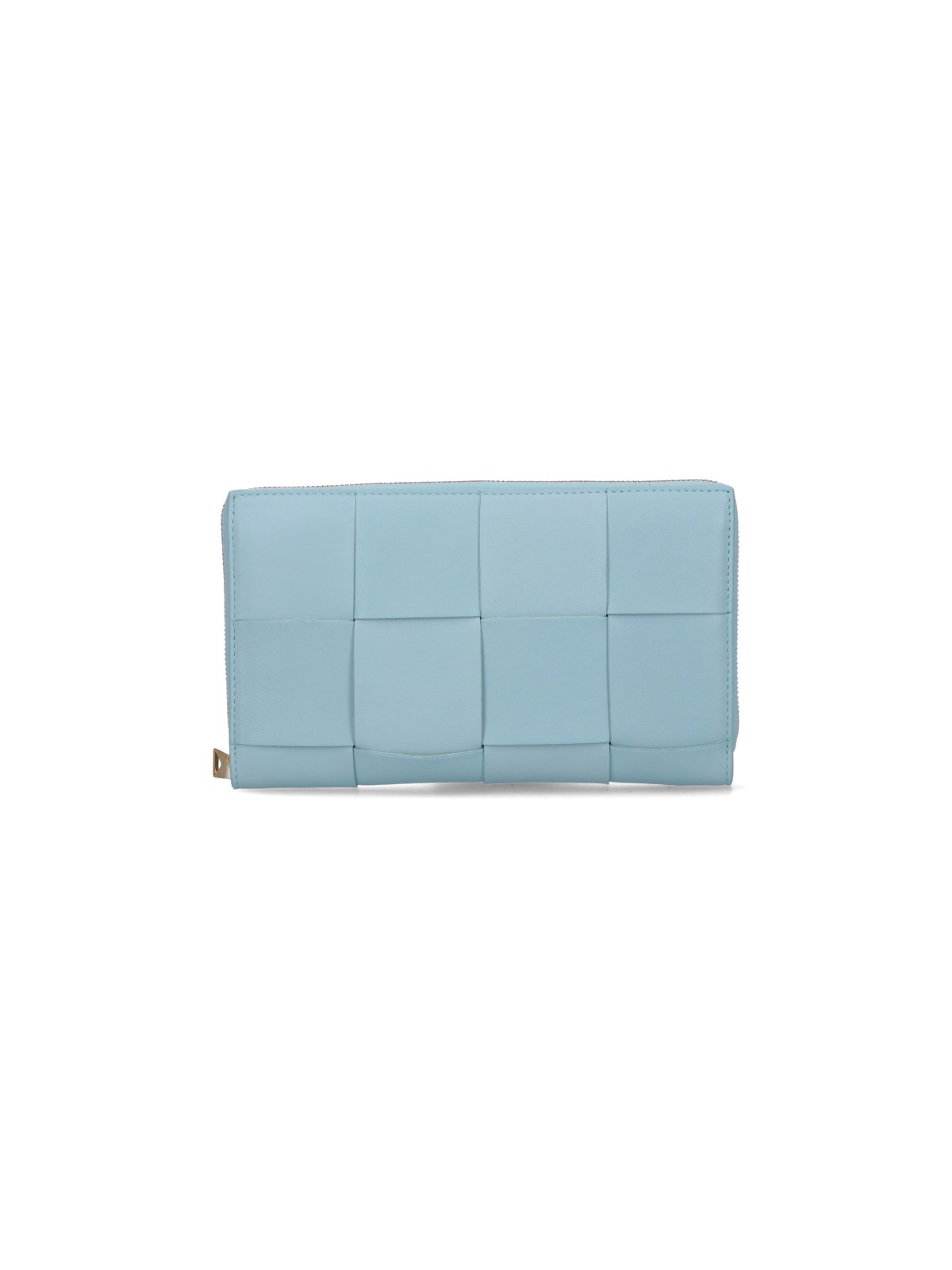 Bottega Veneta Woven Wallet In Light Blue