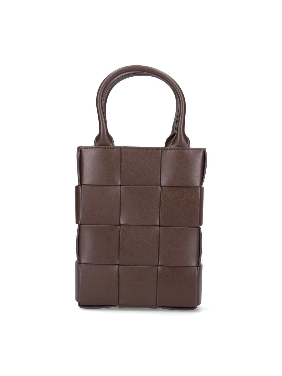 Bottega Veneta Cassette Mini Tote Bag In Brown