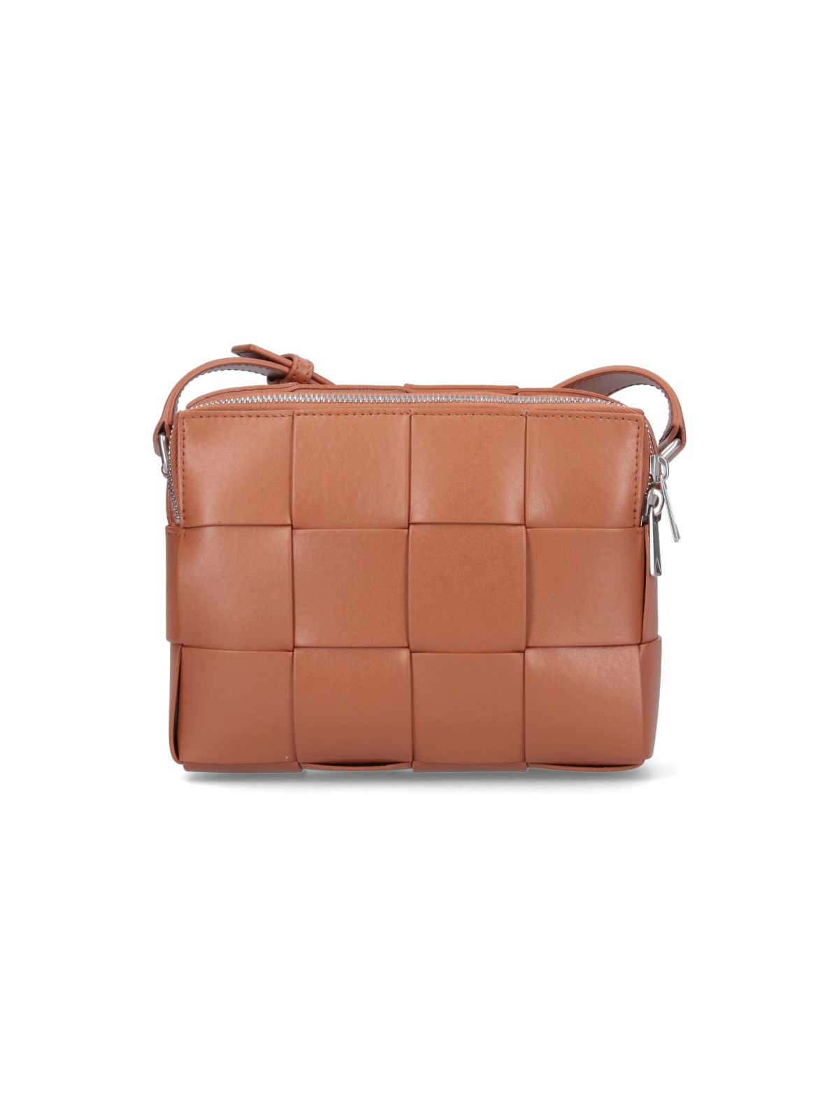 Shop Bottega Veneta Cassette Shoulder Bag In Brown