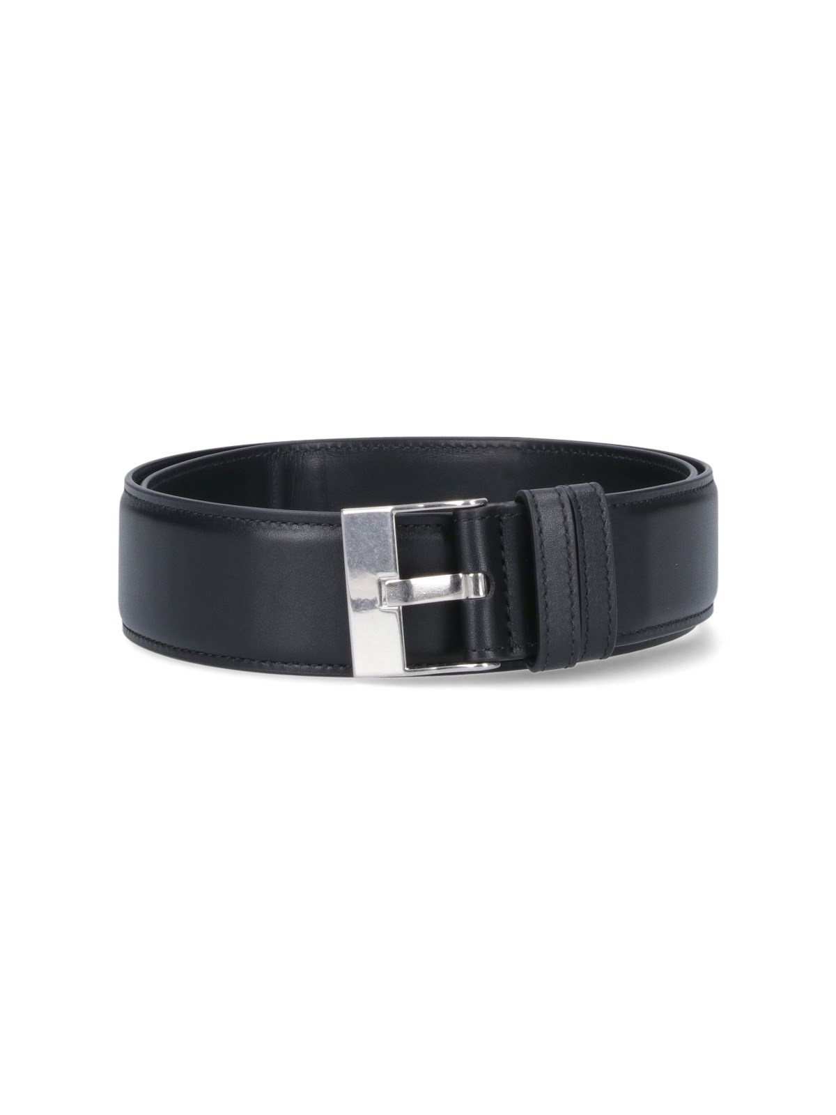 Bottega Veneta Basic Belt In Black  