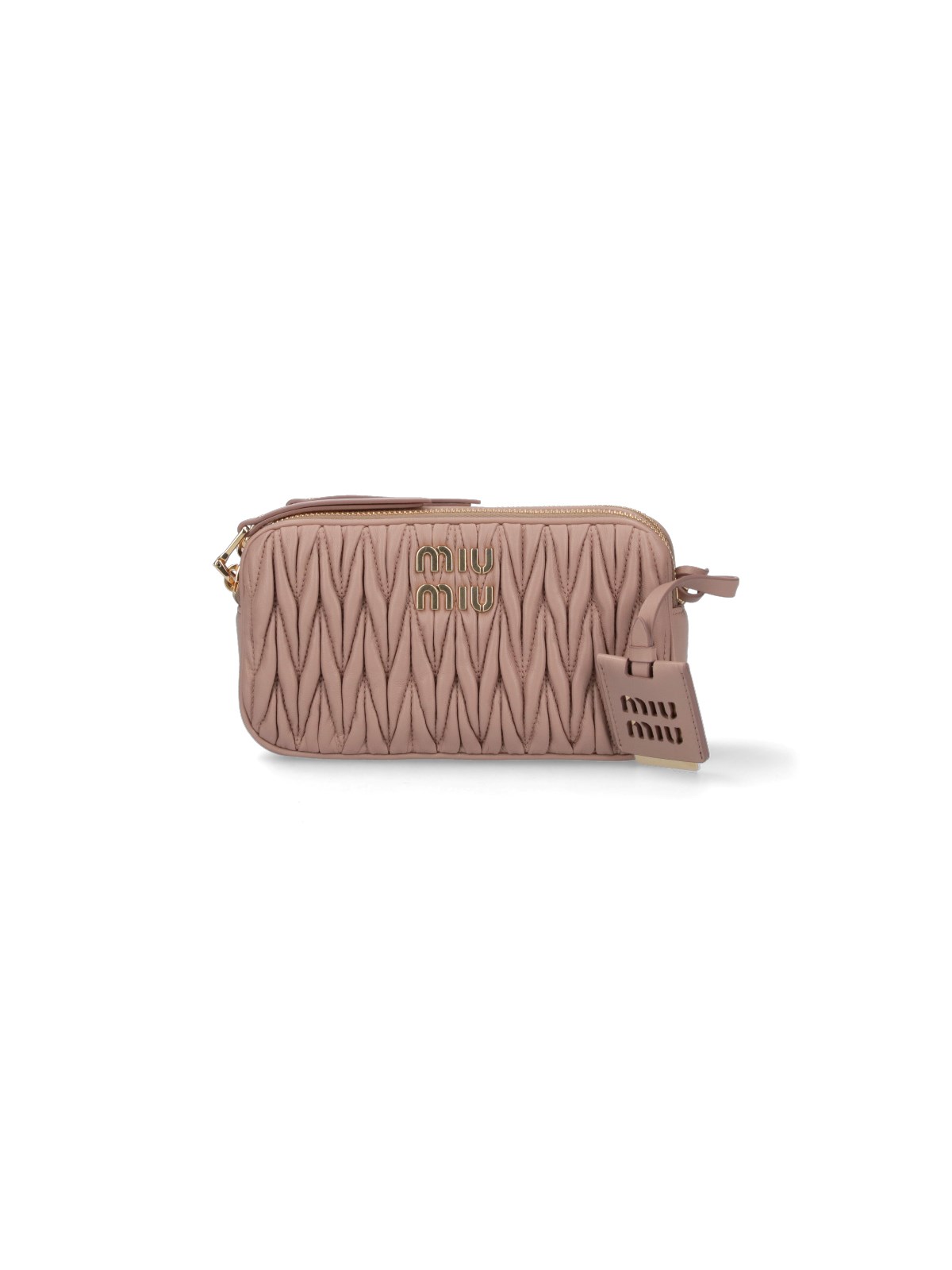 Miu Miu Matelasse Napa Leather Mini Bag' In Black, ModeSens