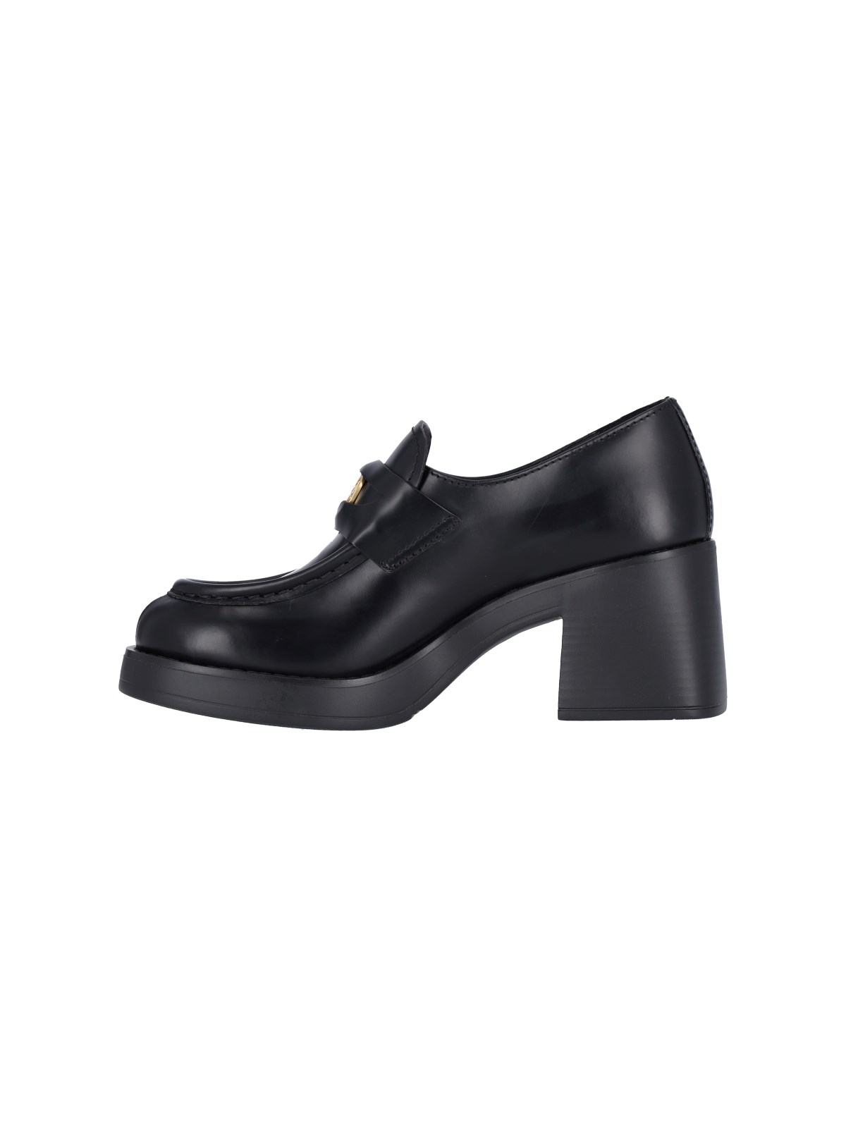 ローファー・オックスフォード MIU MIU Leather loafers ☆送料関税込☆MIU MIU ブラッシュドレザー ペニー ローファー