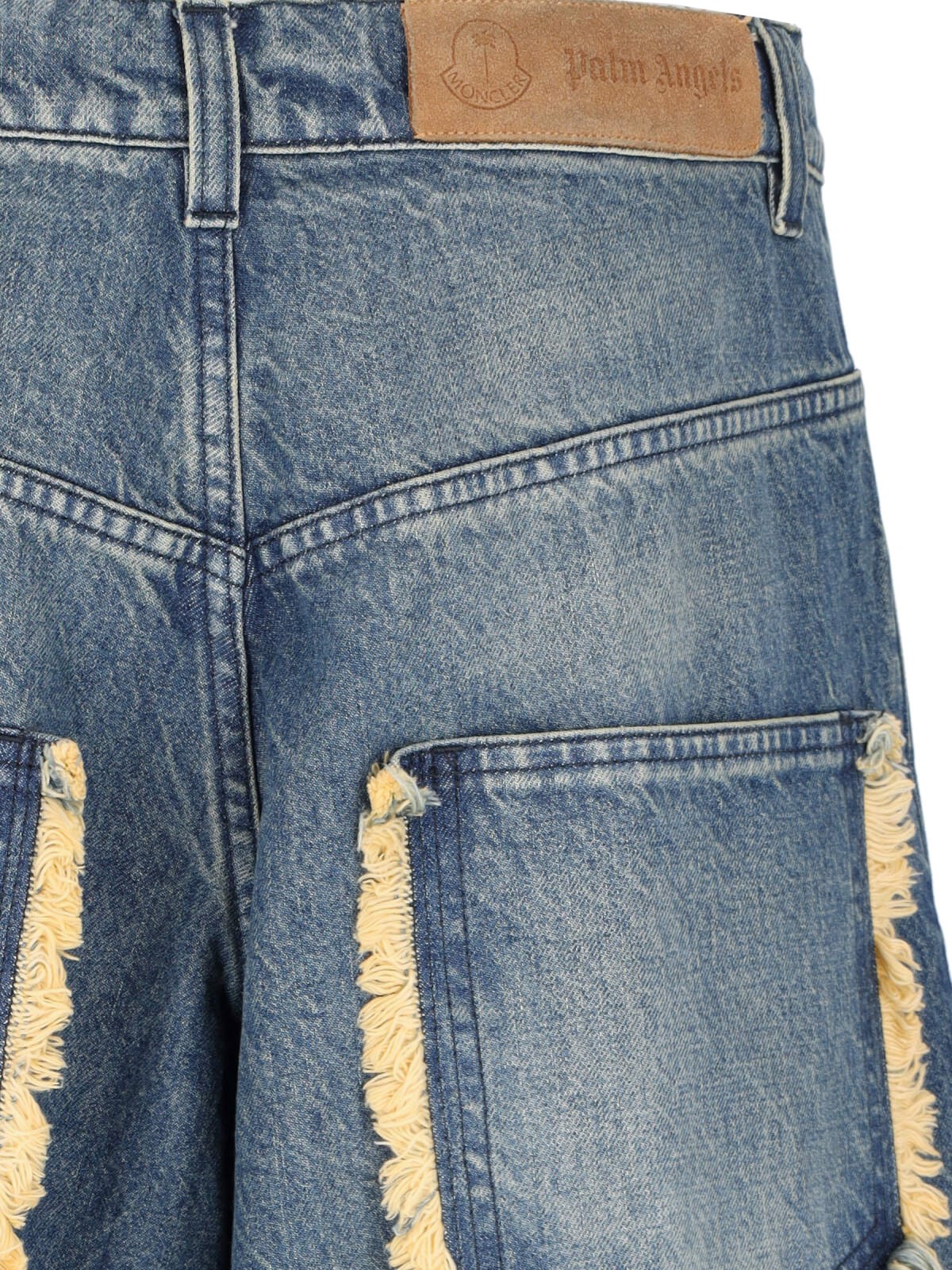 Moncler genius X palm angels wide drawstring jeans available