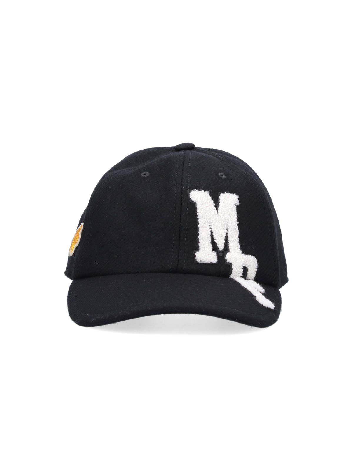 Shop Moncler Genius X Frgmt Baseball Hat "mf" In Black  