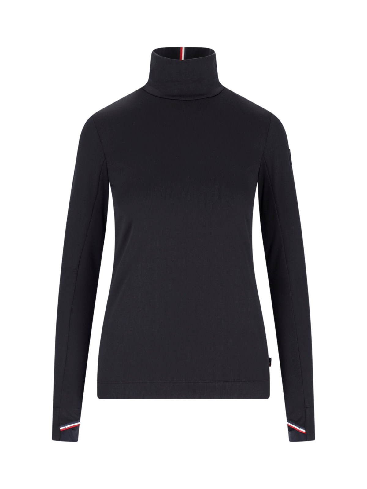 Shop Moncler Technical Jersey In Black  