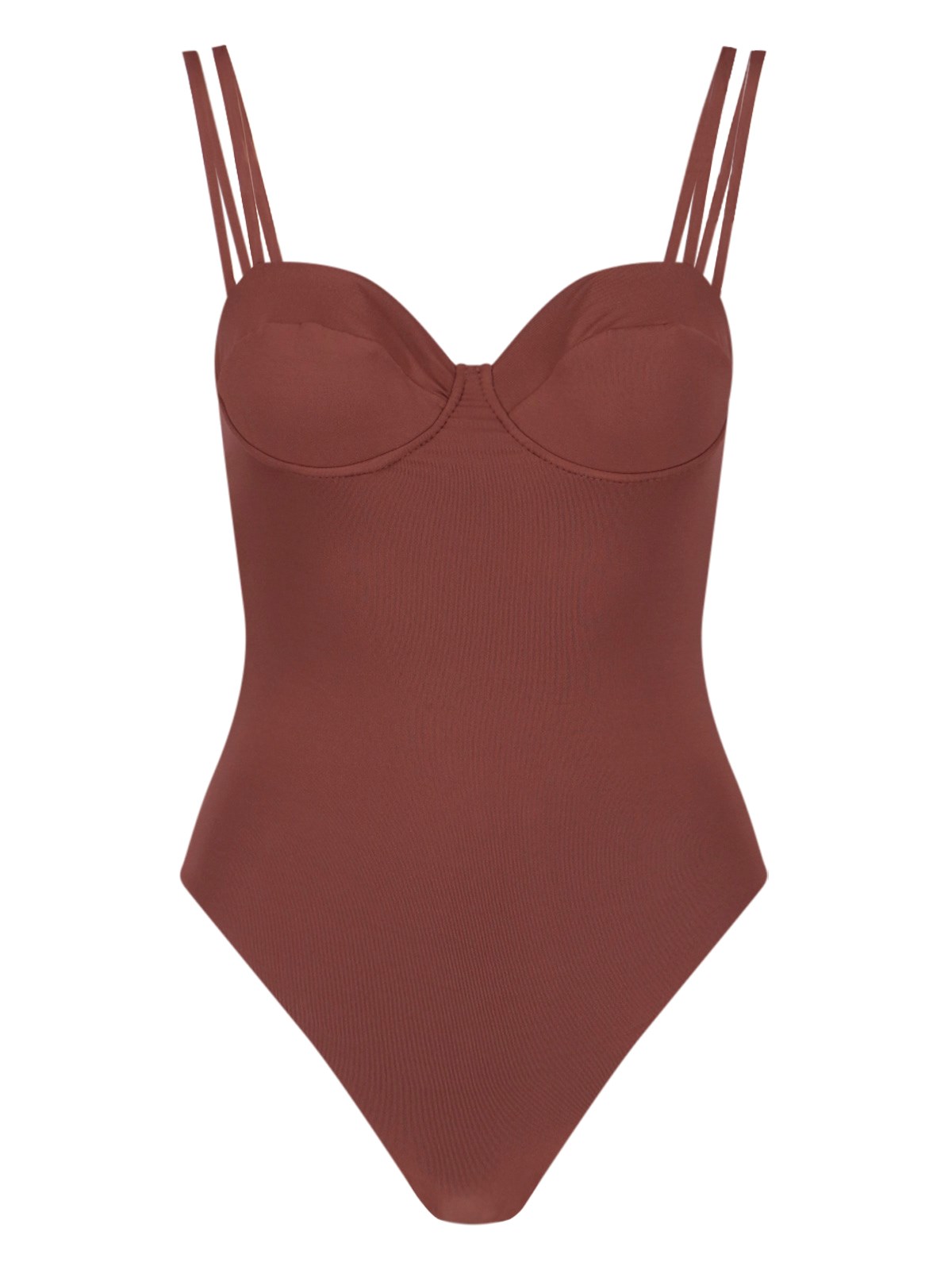 Matinee 'brigitte' One-piece Swimsuit Sugar Capsule In Brown