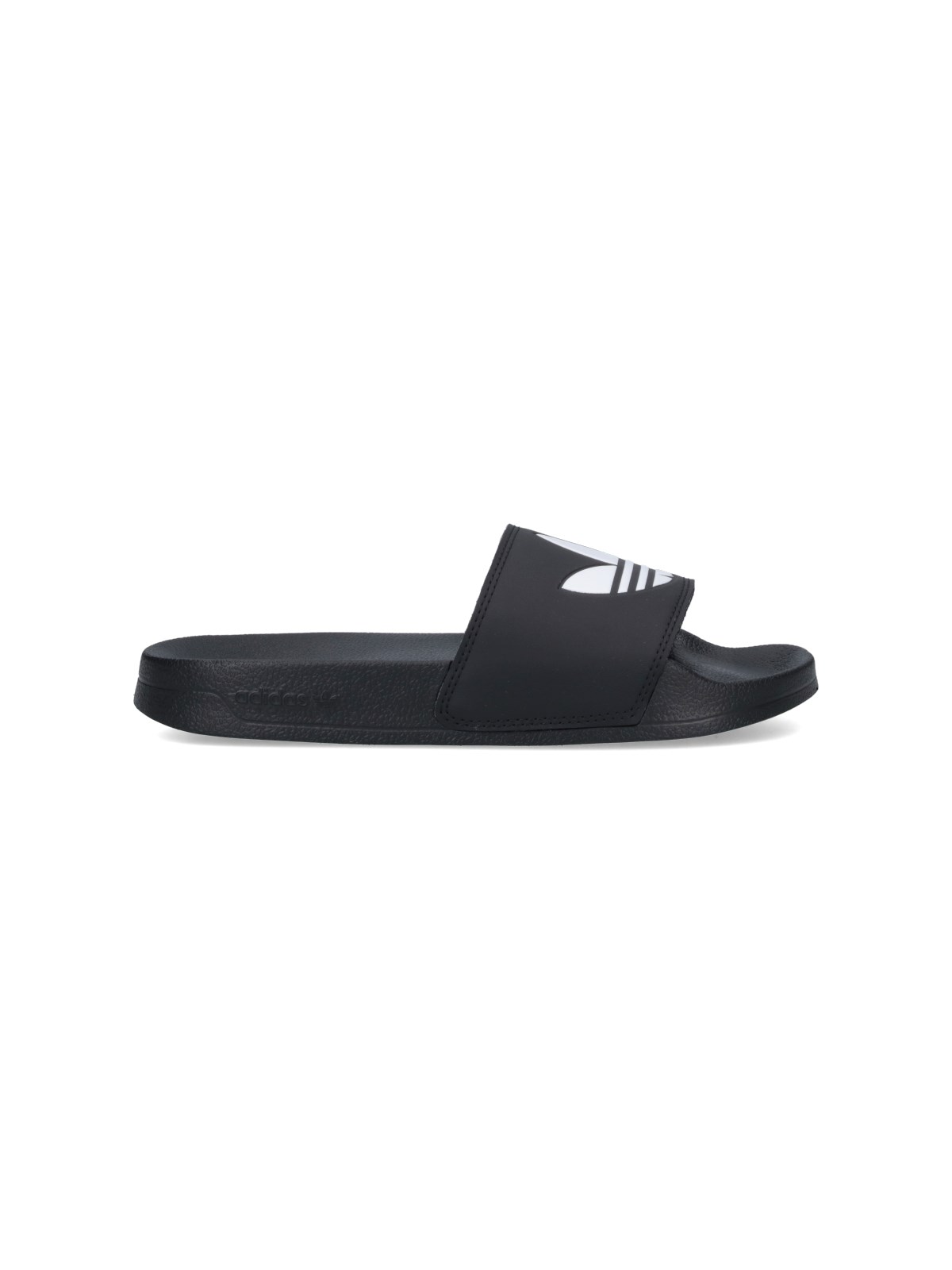 Adidas Originals Logo Slide Sandals In Black  
