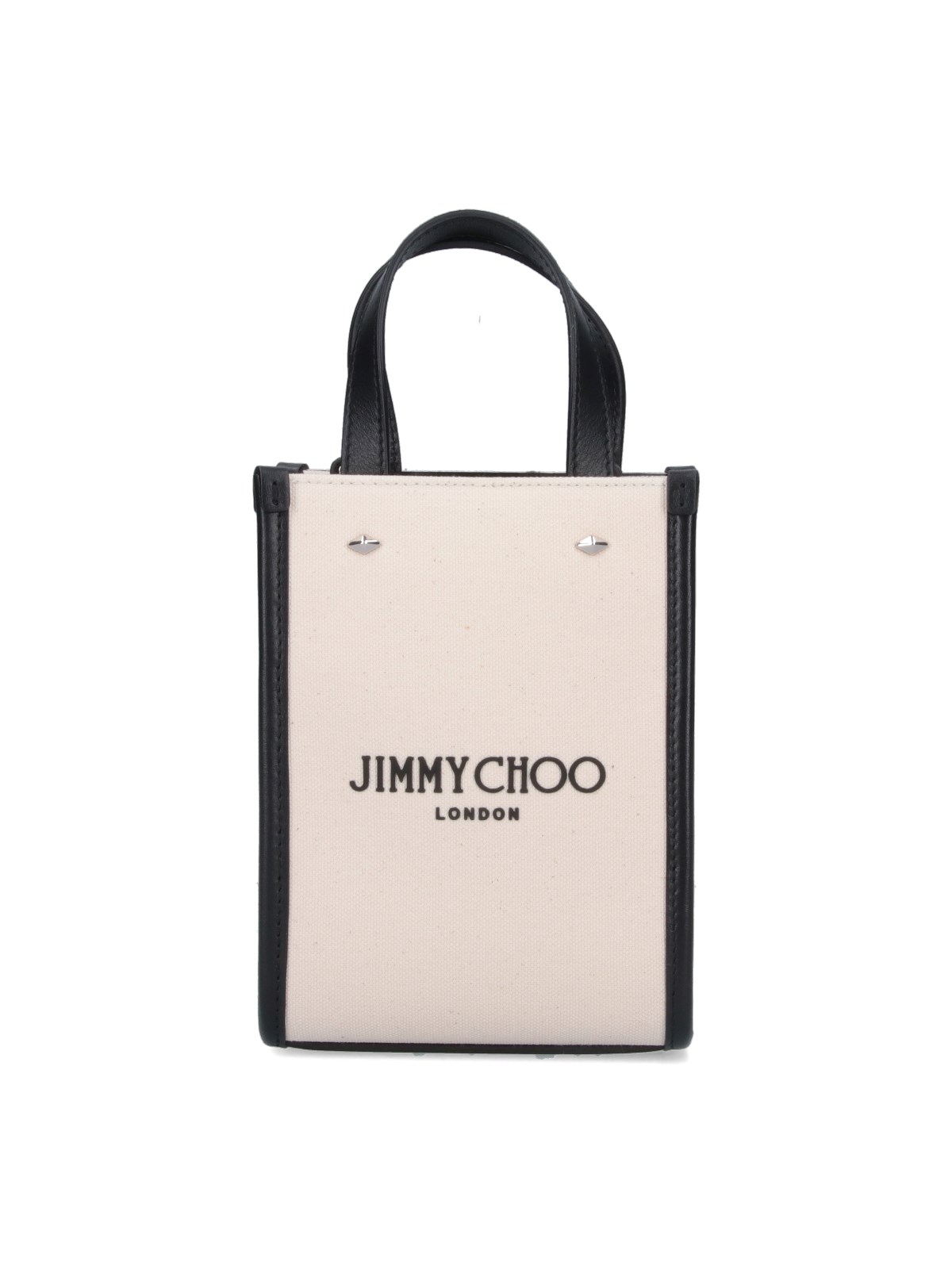 Jimmy Choo N/s Mini Tote Bag In Cream