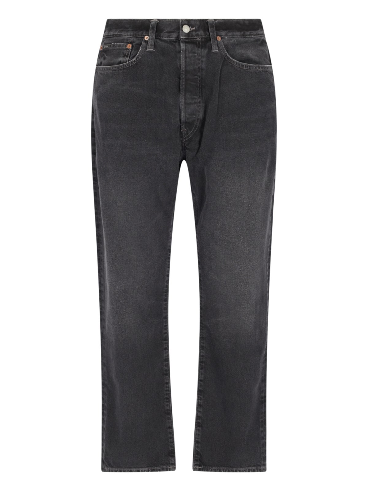 Shop Polo Ralph Lauren Straight Jeans In Black  
