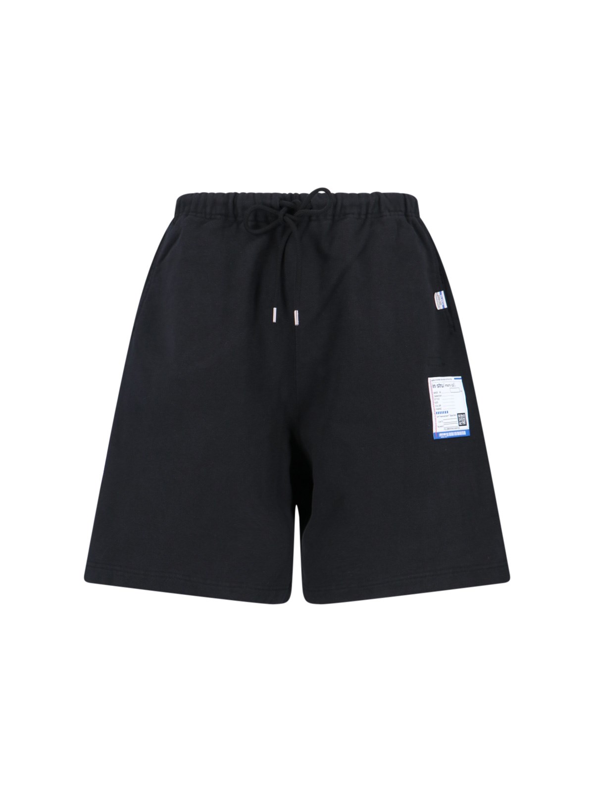 Shop Miharayasuhiro Logo Shorts In Black  