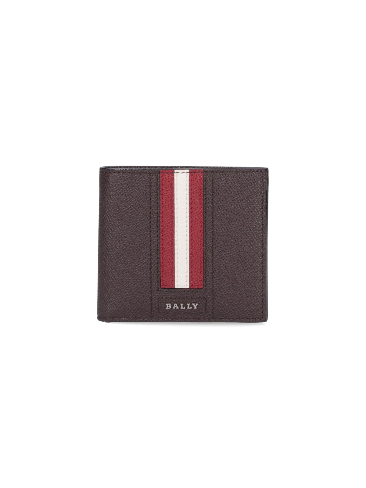 Bally Bi-fold Wallet "lettering Tsp" In Brown