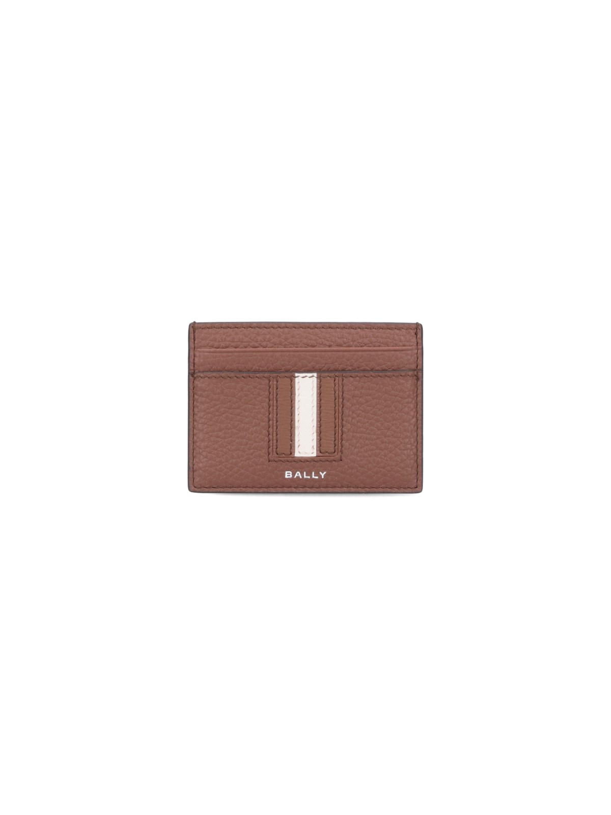 Bally "ribbon" Card Holder In Brown