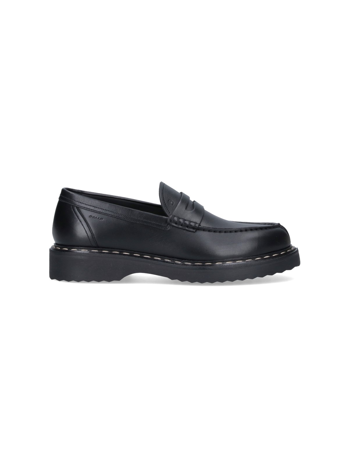 Bally Leather Loafers In Black  