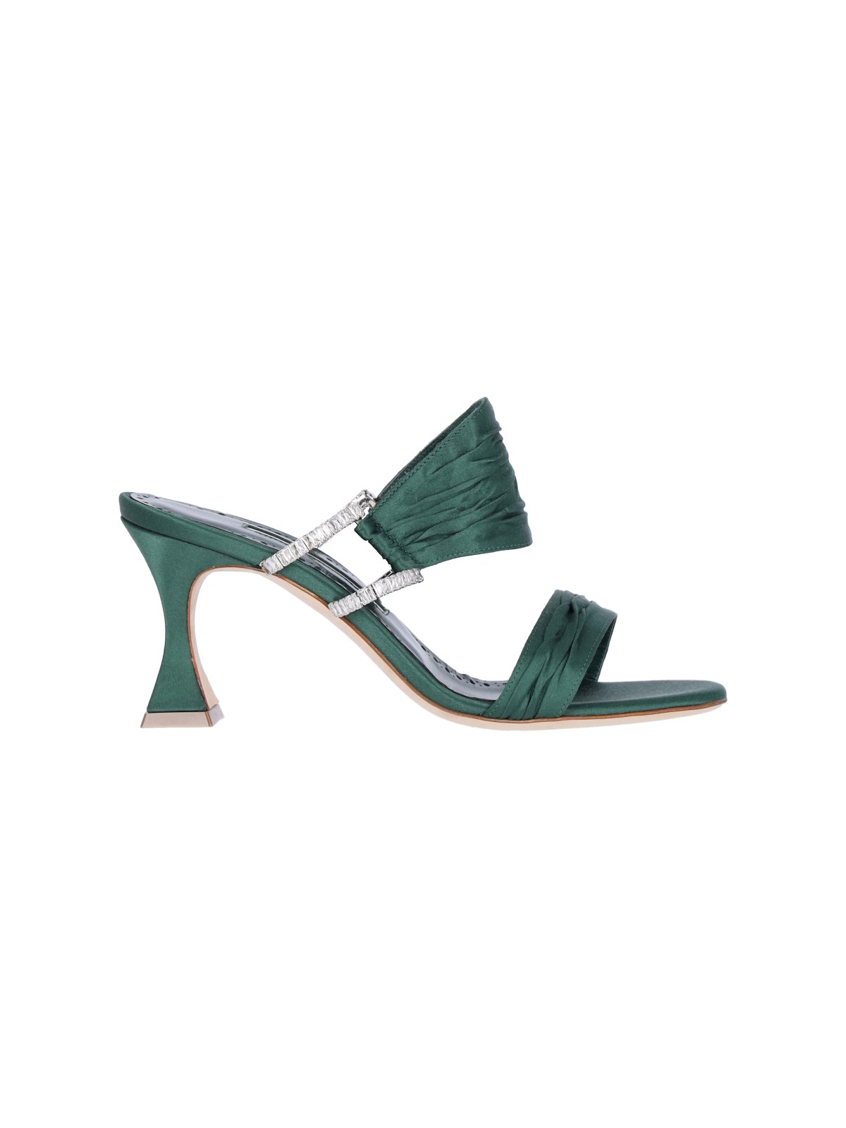 Shop Manolo Blahnik 'chinap' Sandals In Green