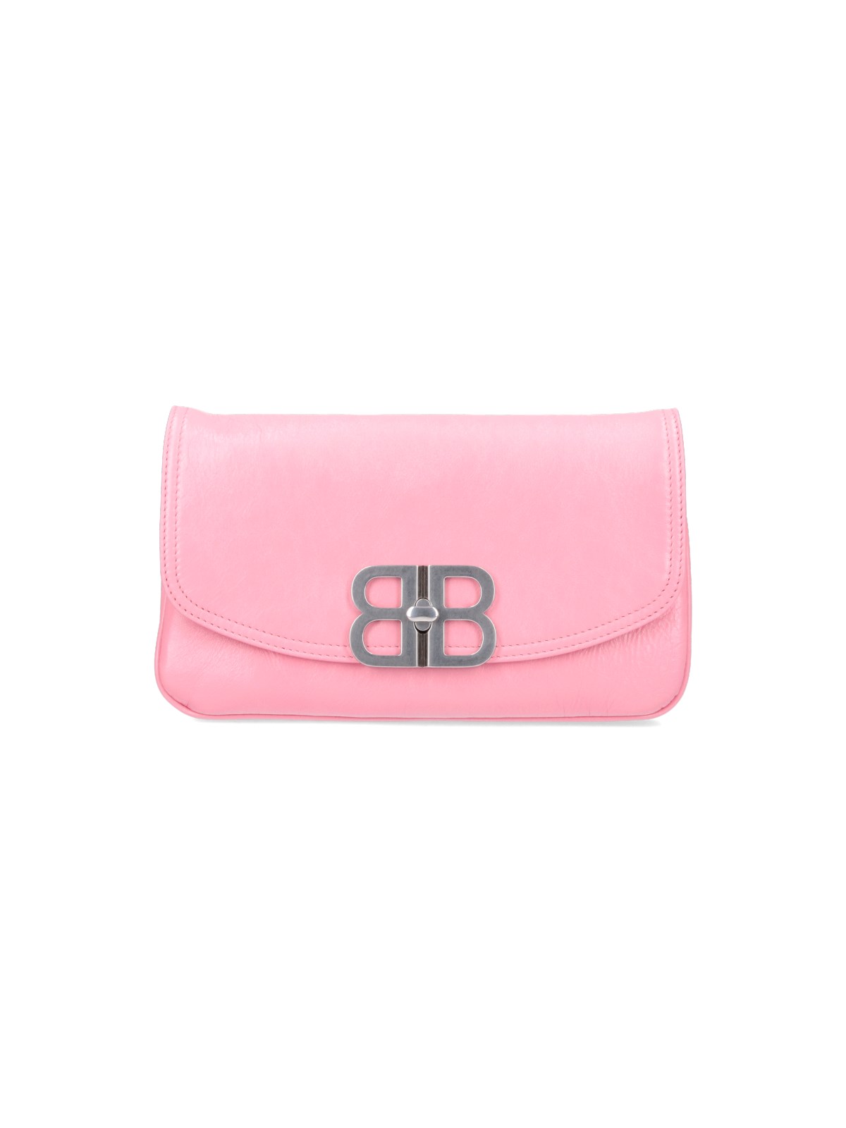 Shop Balenciaga Small Shoulder Bag "flap Bb" In Pink