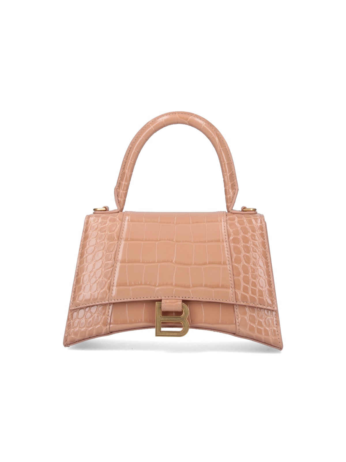 Shop Balenciaga "hourglass Small" Bag In Pink
