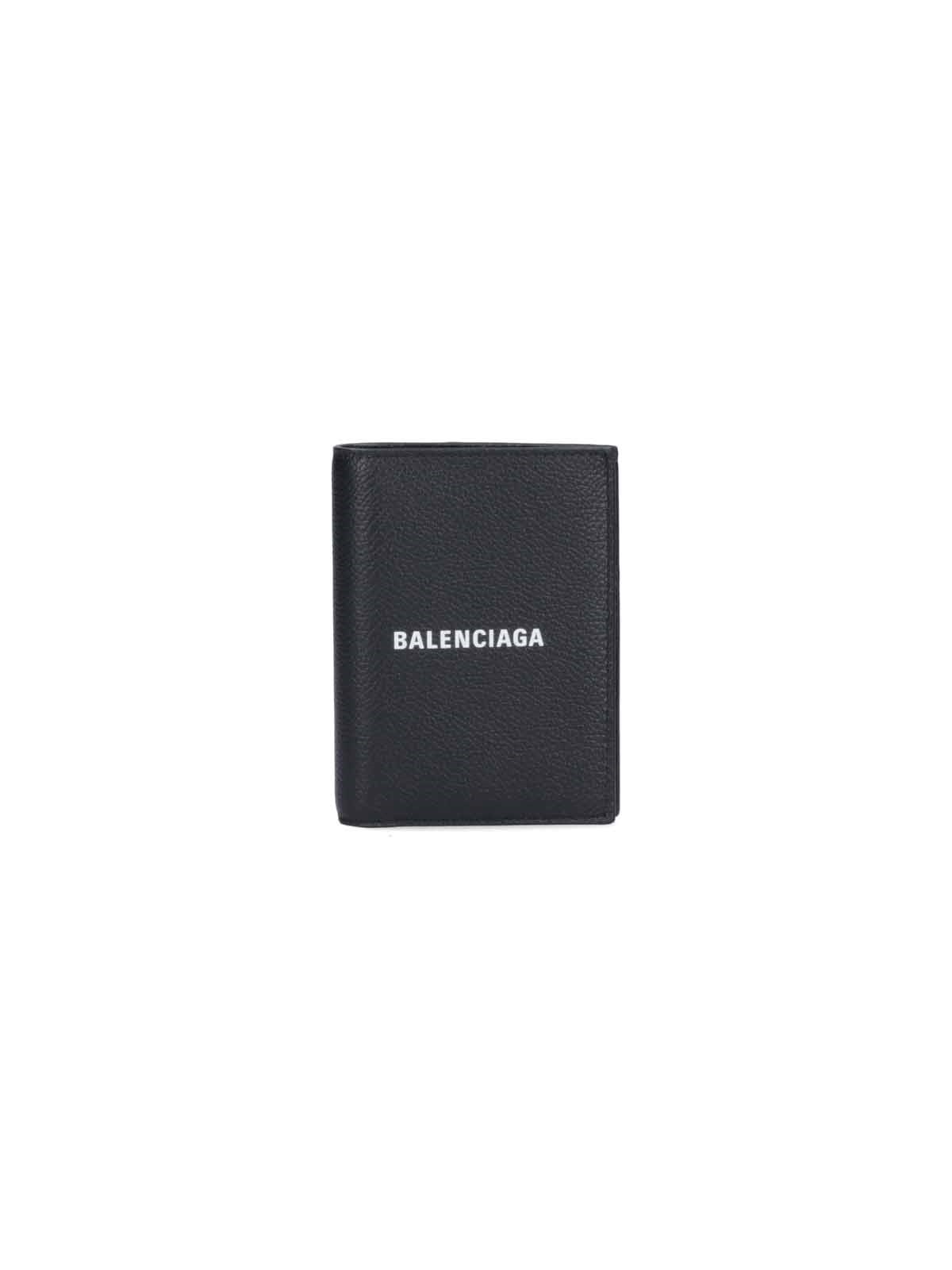 Shop Balenciaga 'cash' Vertical Wallet In Black  