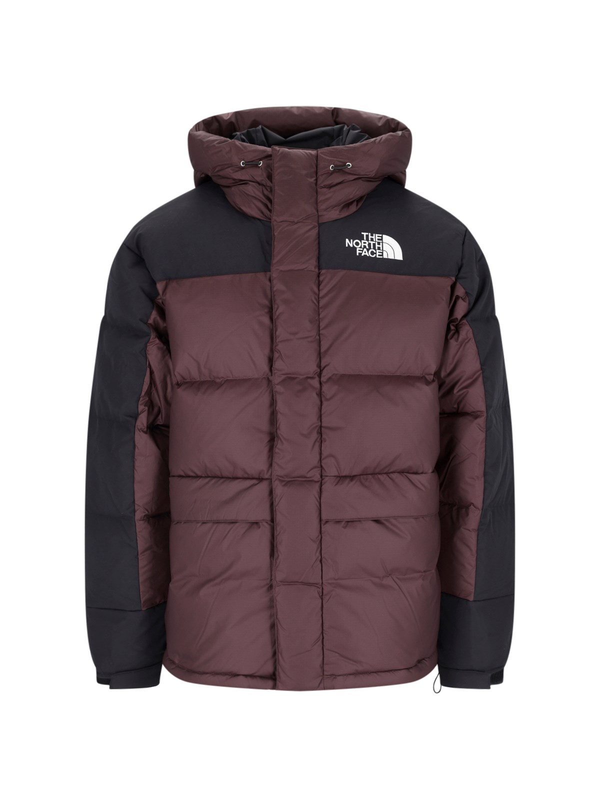Shop The North Face Logo Down Jacket "himalayan" In Brown