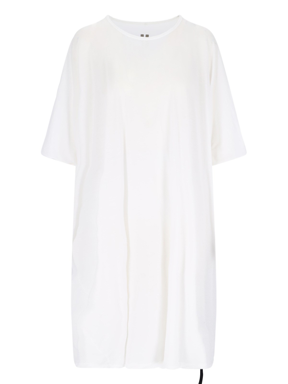Rick Owens Drkshdw Asymmetric T-shirt Dress In White