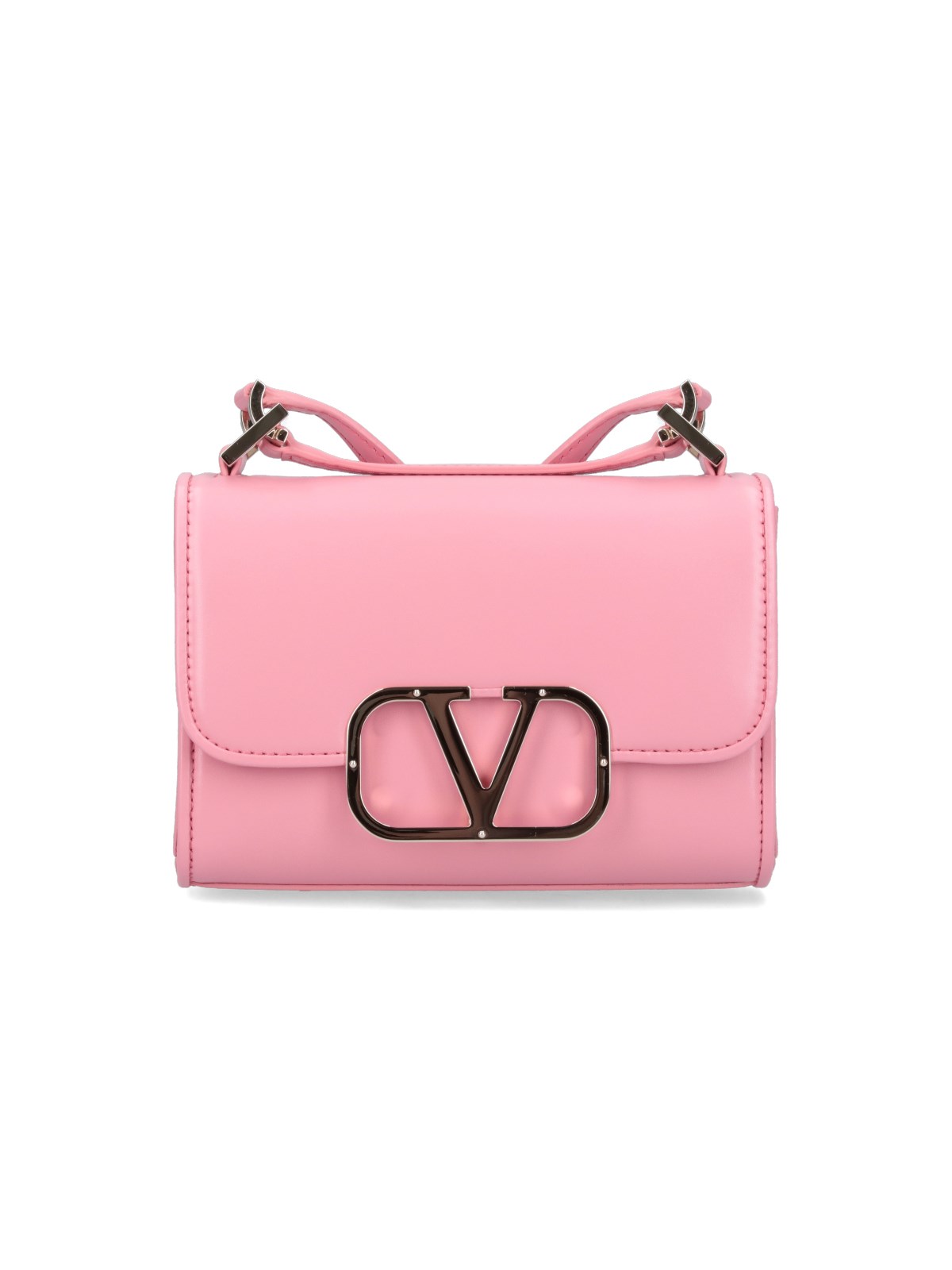 Valentino Garavani Women's Small Locò Shoulder Bag with Toile Iconographe Embroidery - Pink - Shoulder Bags