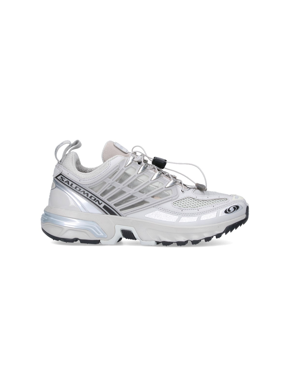 Shop Salomon "acs Pro" Sneakers In Gray