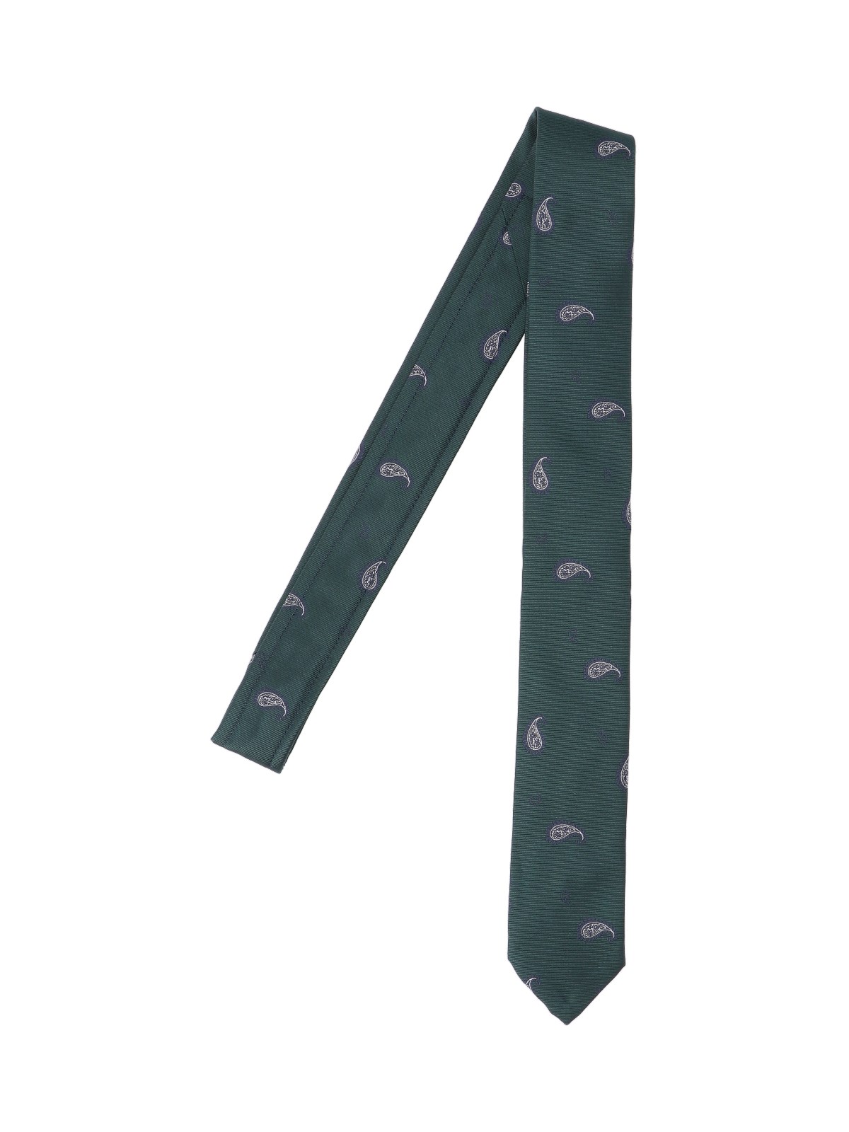 Thom Browne 'paisley' Tie In Green