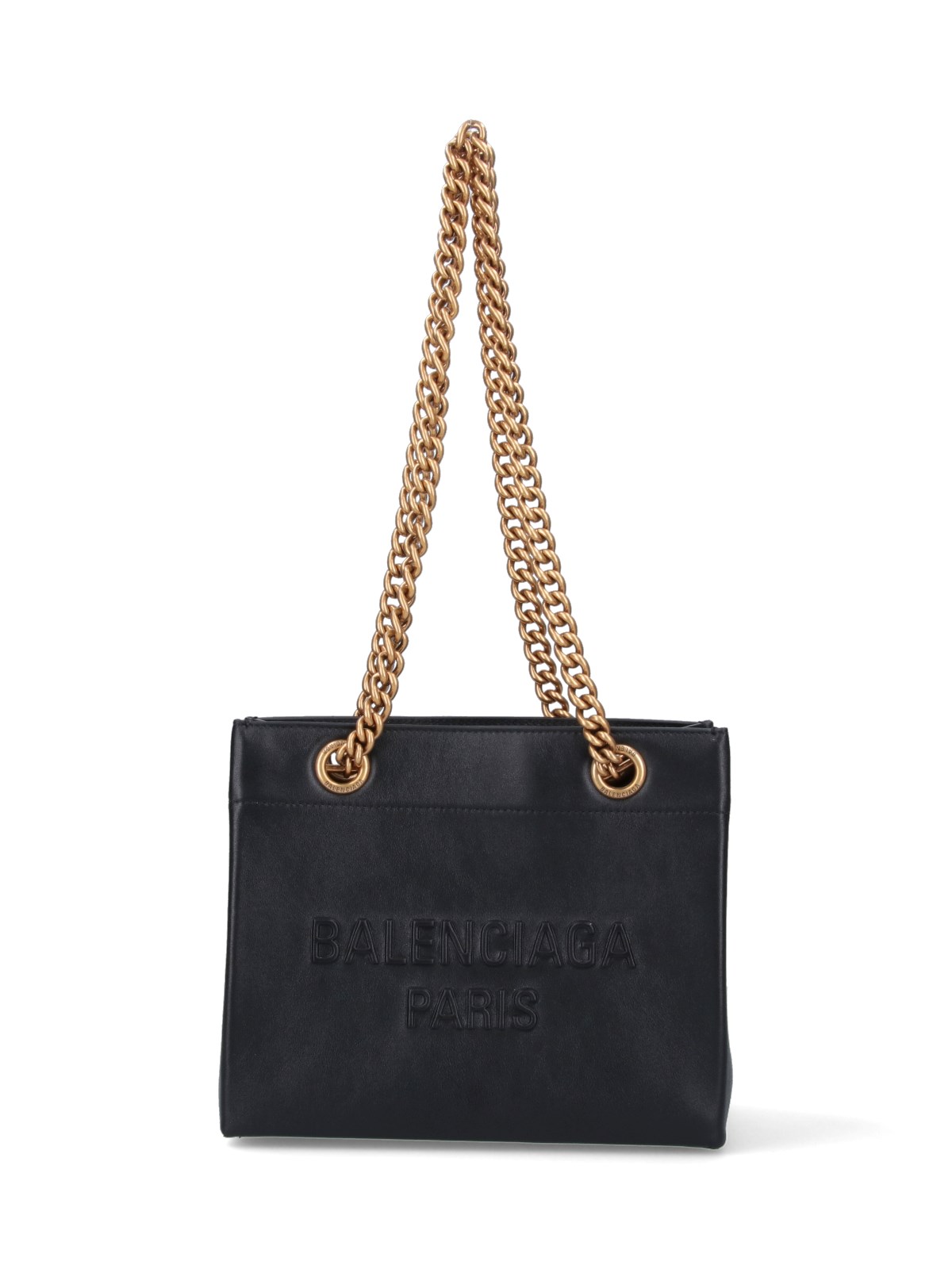 Shop Balenciaga Small Tote Bag "duty Free" In Black  