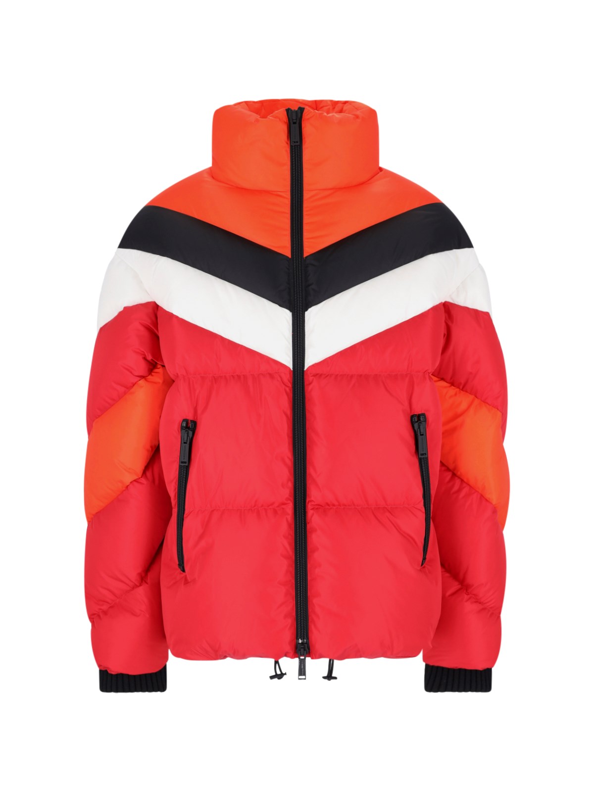Dsquared2 Down-filled Jacket With Logo Print On The Back In Red