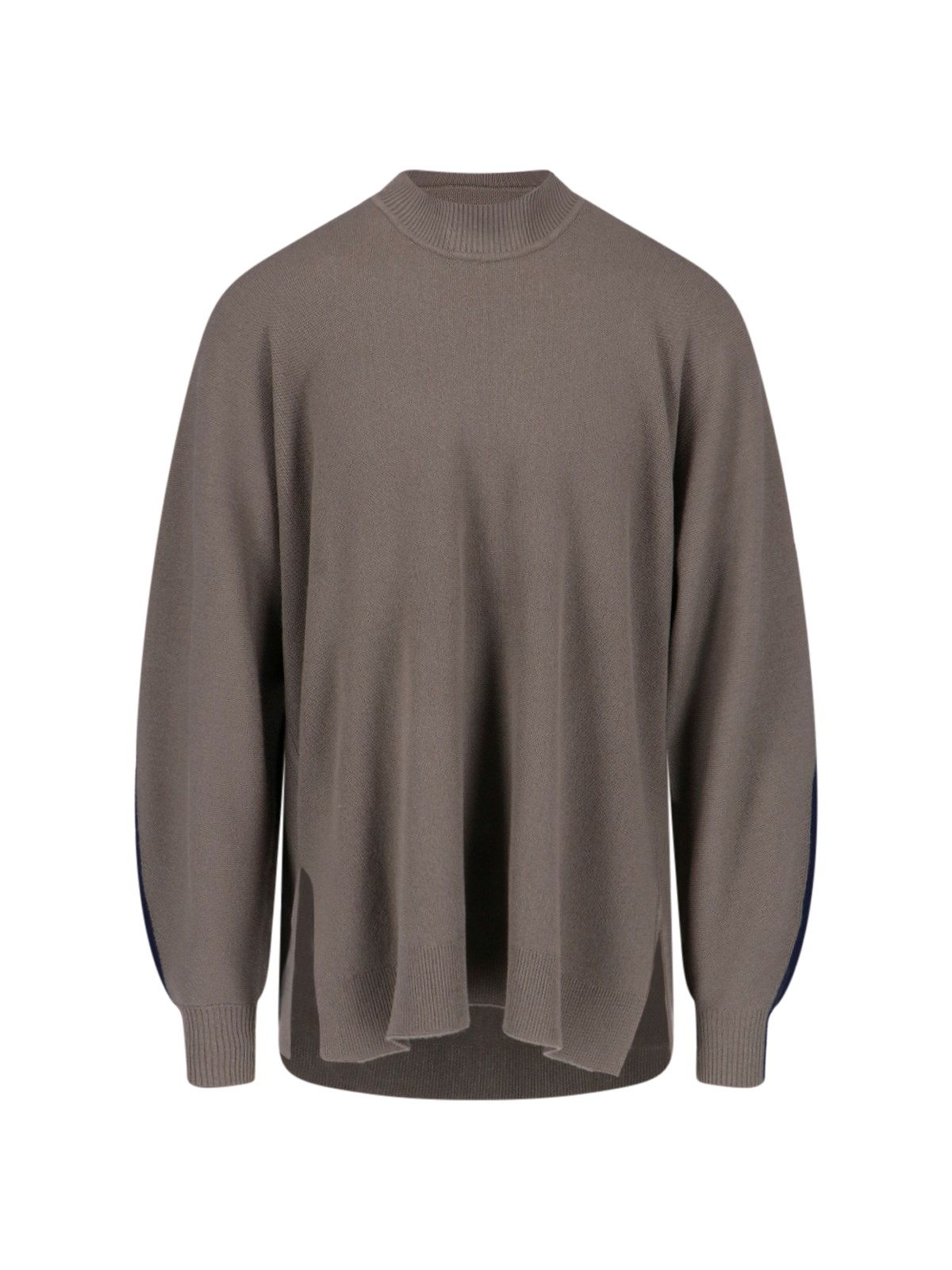 Homme Plisse 'framework Knit' Sweater In Gray