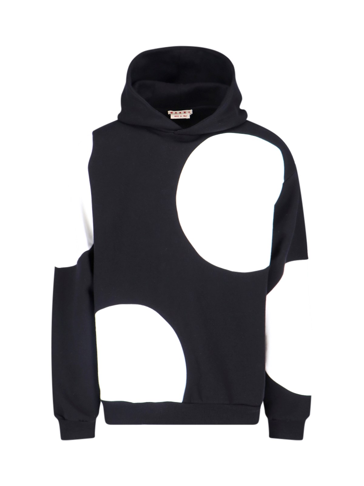 Shop Marni Maxi Polka Dot Sweatshirt In Black  