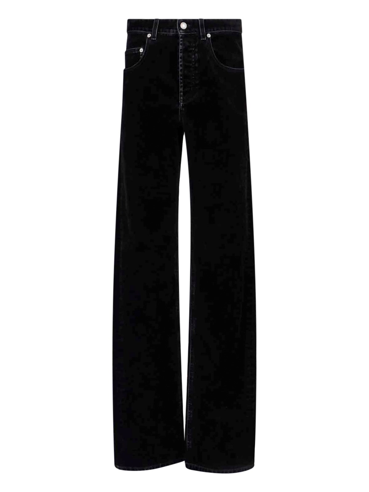 Saint Laurent Extra Long Jeans In Black  