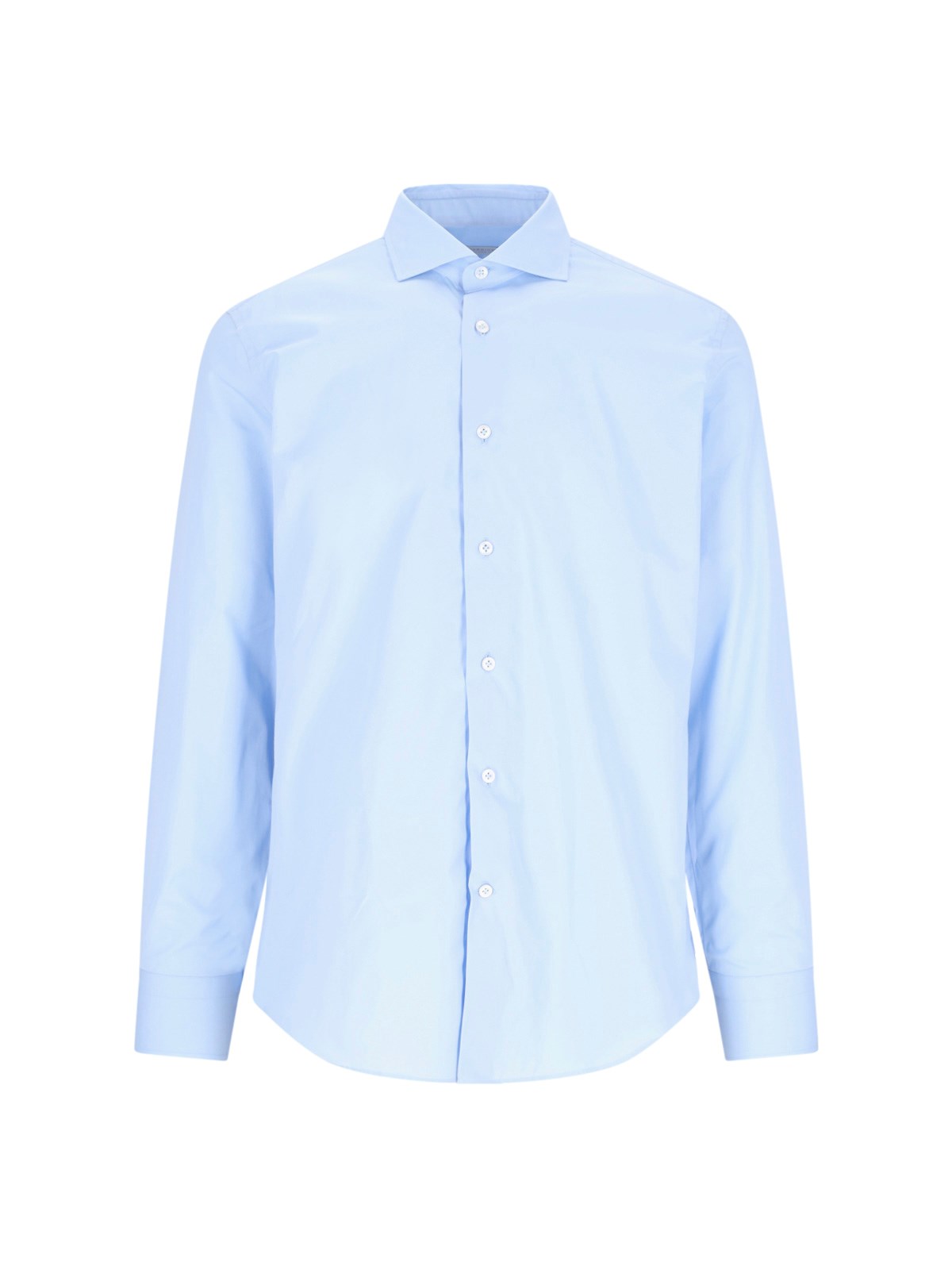 Shop Laboratorio Del Carmine Cotton Shirt In Light Blue