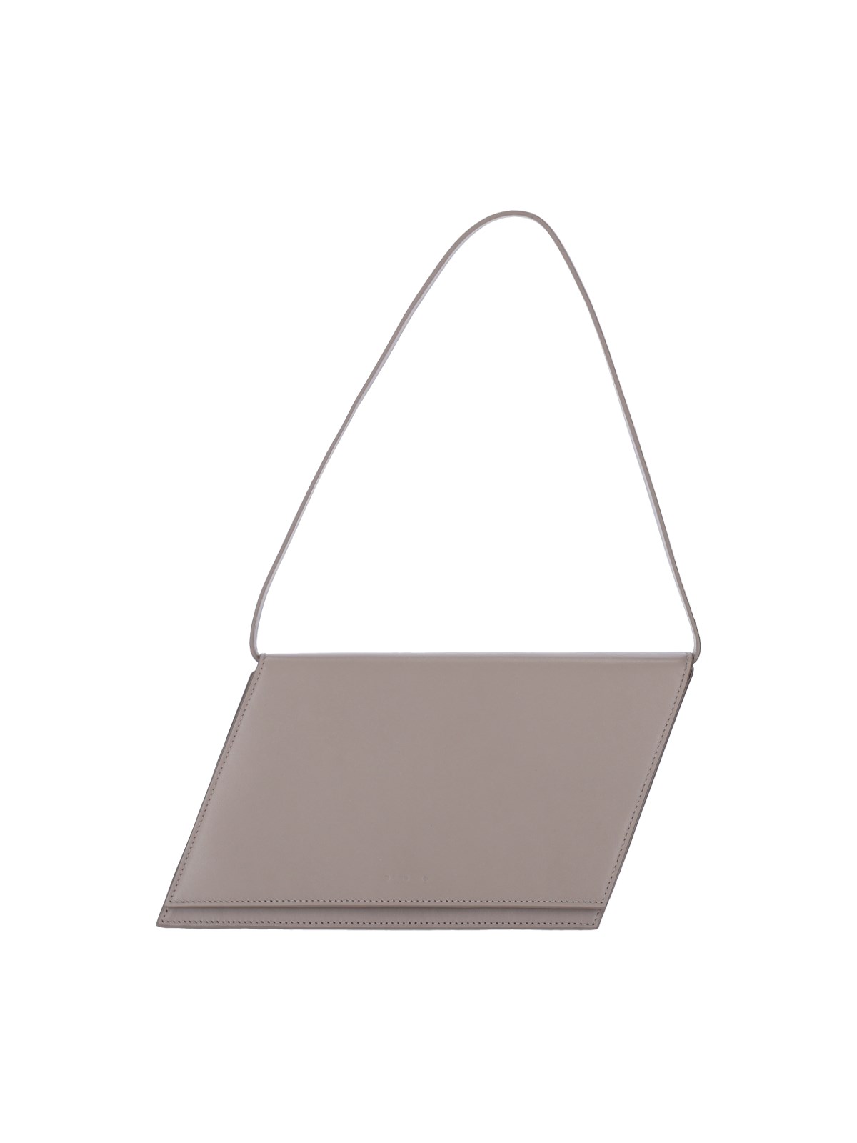 Shop Aesther Ekme "angle Accordion" Shoulder Bag In Gray