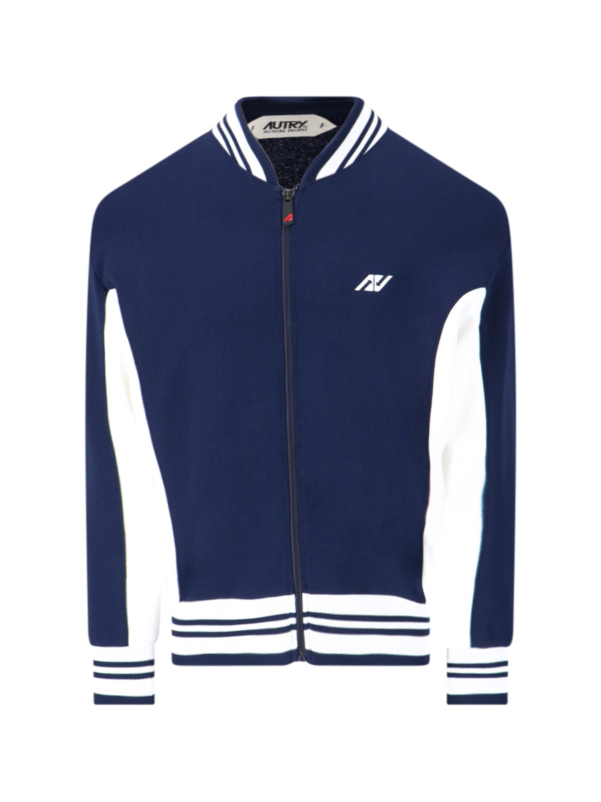 Shop Autry "varsity" Jacket In Blue