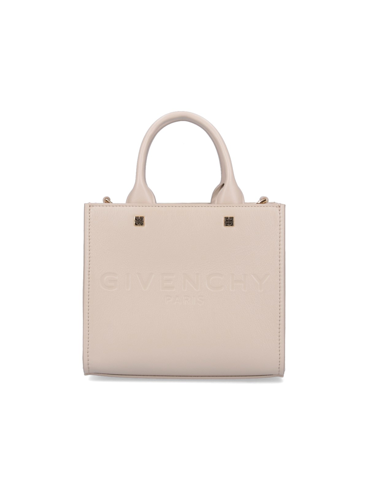 Shop Givenchy "g" Mini Tote Bag In Beige