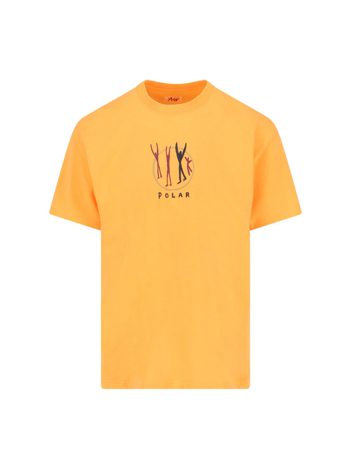 Polar Skate T-shirt "polar Gang" In Orange