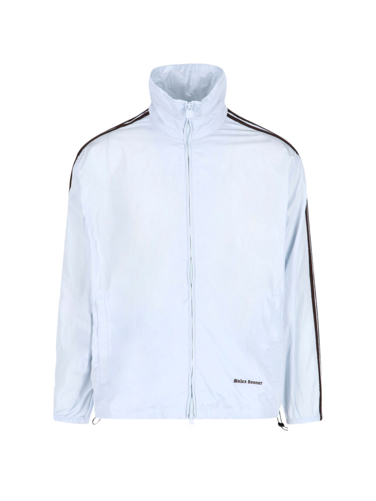 Shop Adidas X Wales Bonner Nylon Jacket In Light Blue