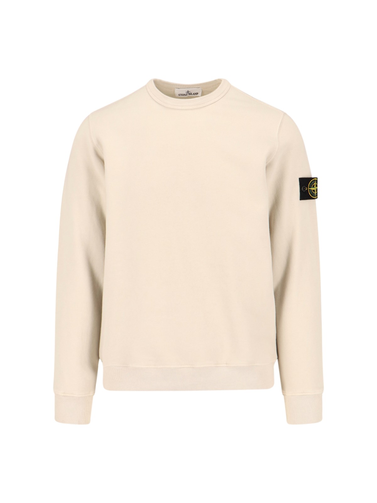 Stone island sweatshirt discount cream