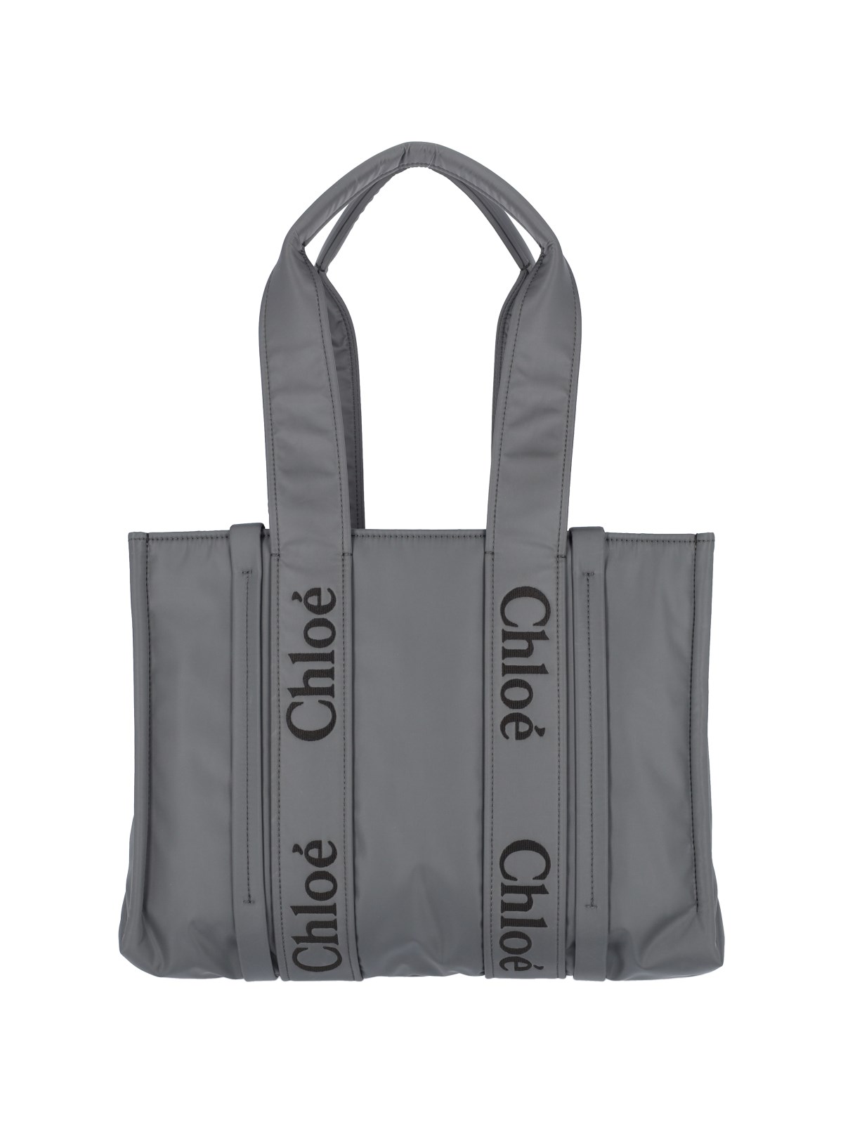 Chloé Medium Woody Tote Bag Wild Grey, Tote