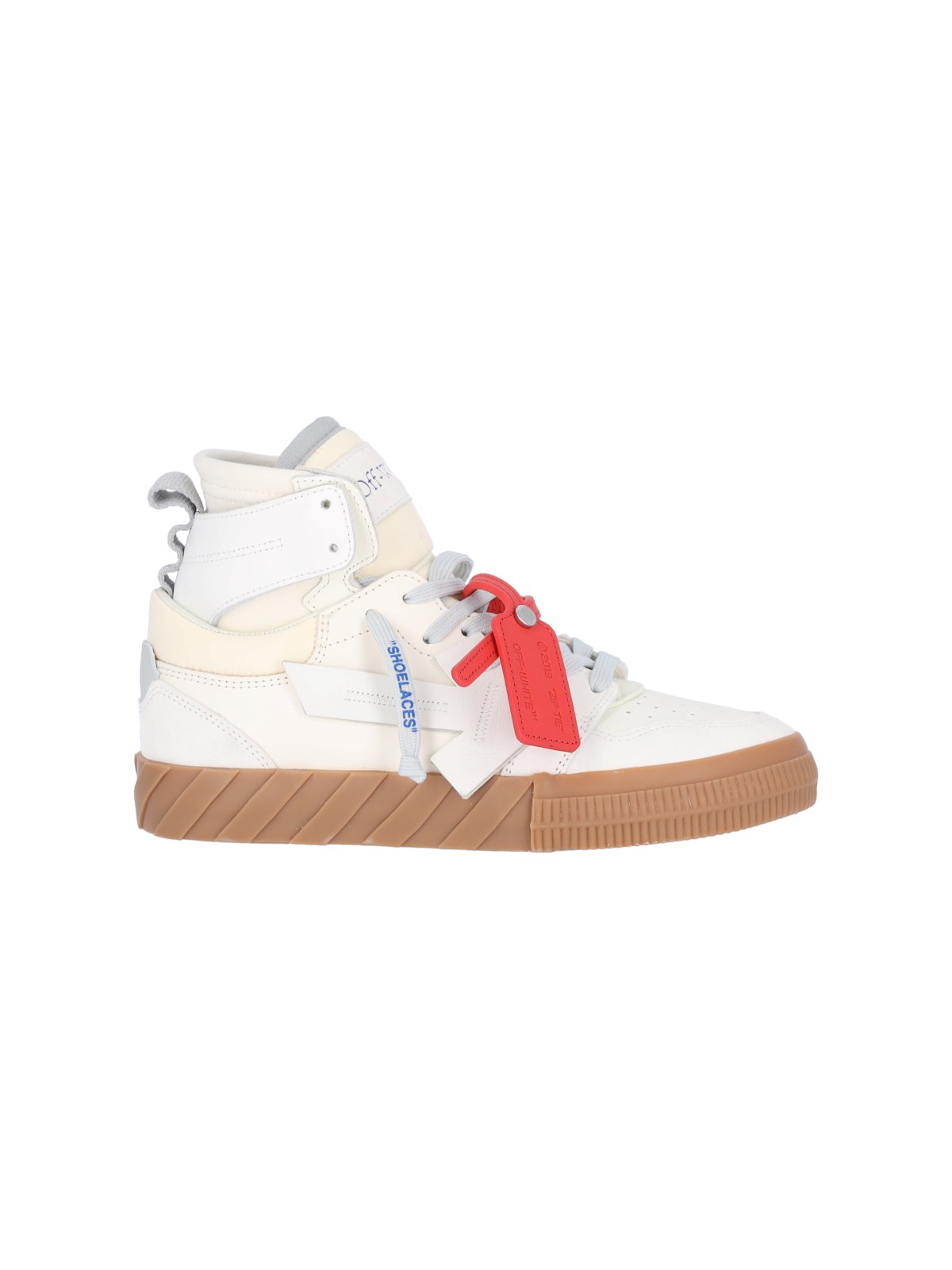 Shop Off-white High Sneakers In Cream