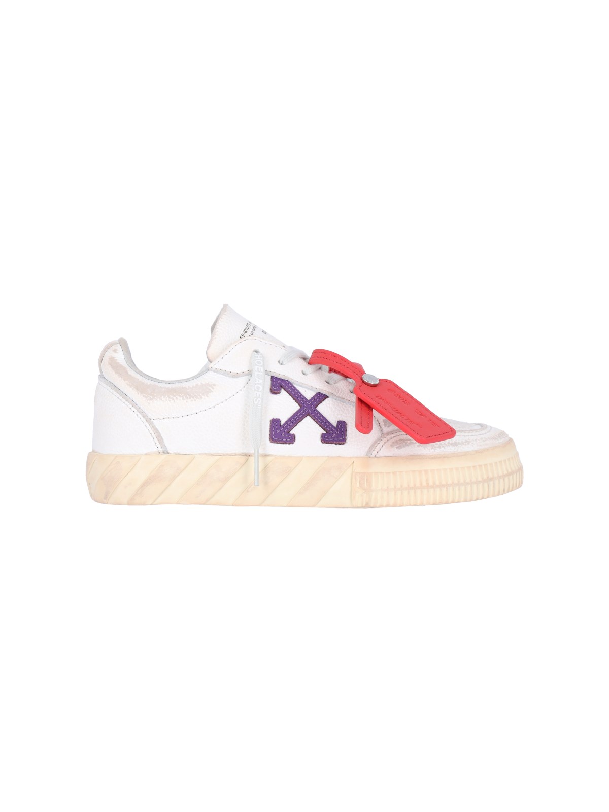 VIOLET VULCANIZED SNEAKERS in white