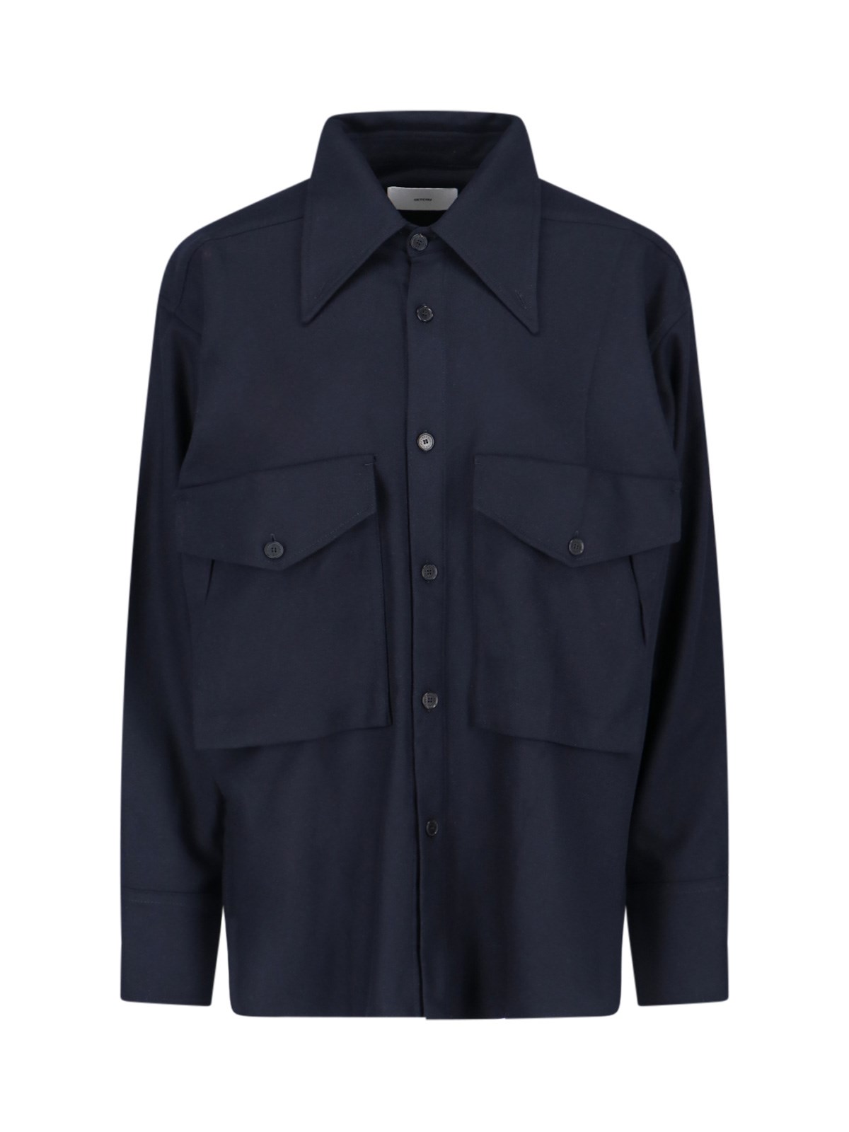 Shop Setchu Overshirt In Blue