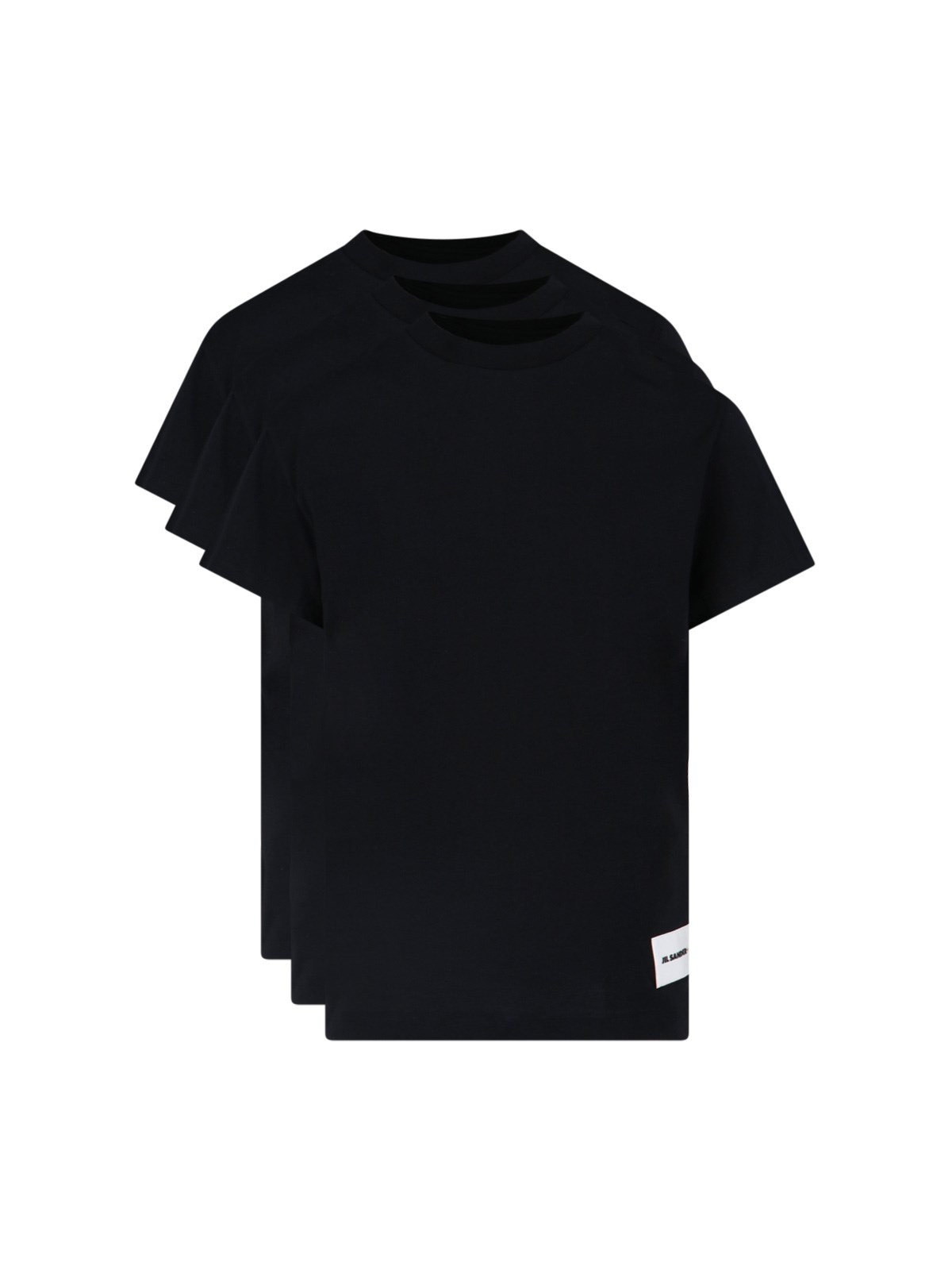 Jil Sander '3-pack' T-shirt Set In Black | ModeSens