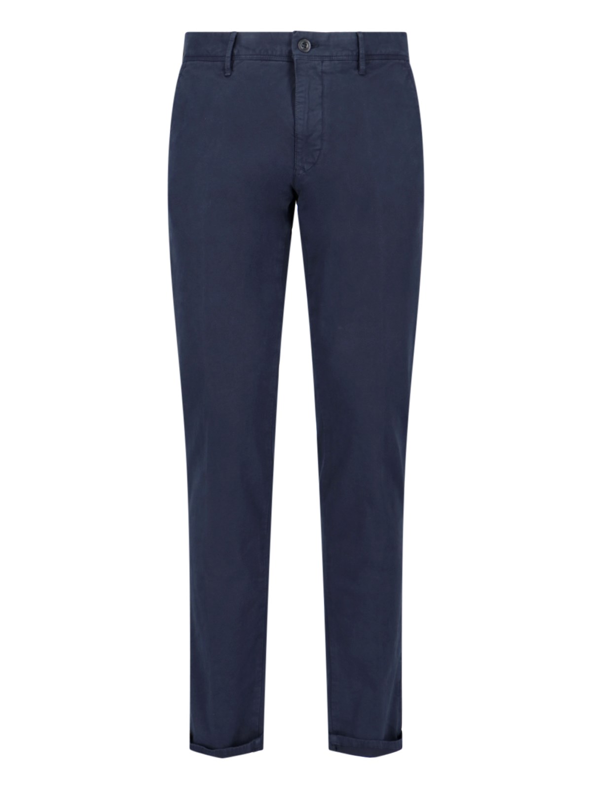 Shop Incotex Straight Trousers In Blue
